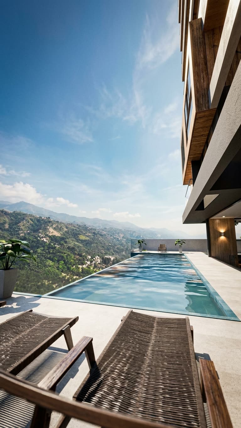 3D render of the pool